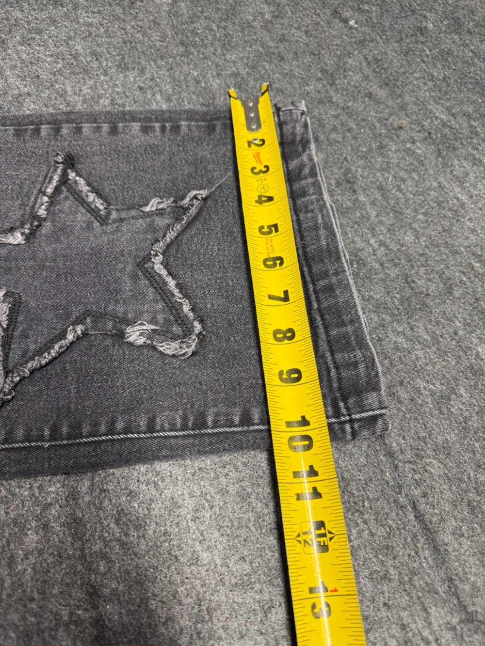 Hot Topic Black Wide-Leg Jeans with Star Appliqués - Picture 6 of 8